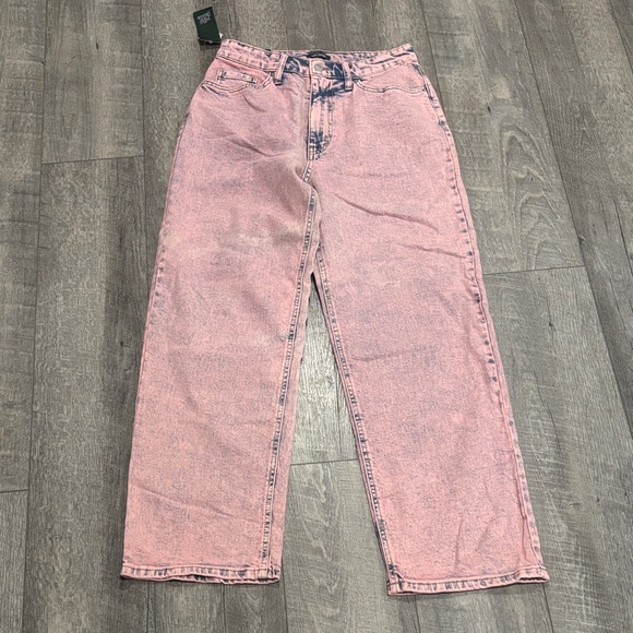 wild fable Denim - Pink High-Waisted Jeans